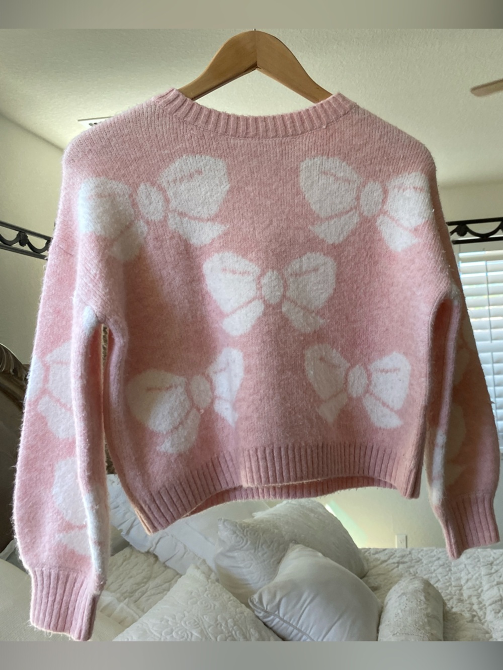 Pink Bow Sweater